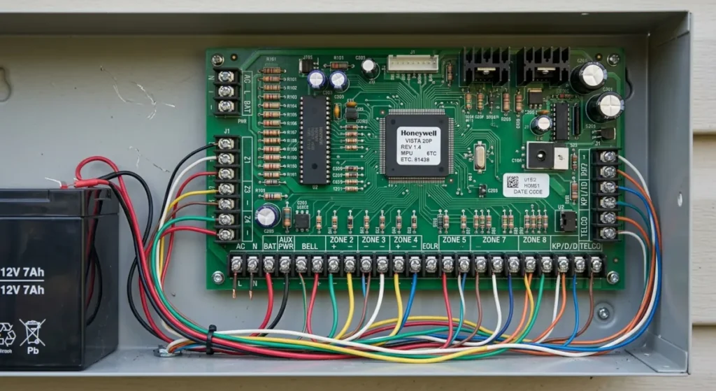honeywell vista 20p programming guide control panel wiring terminals